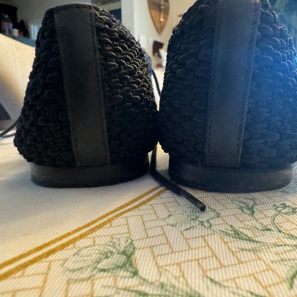 Repetto Black Crochet Lace-Up Flat - Picture 5 of 12